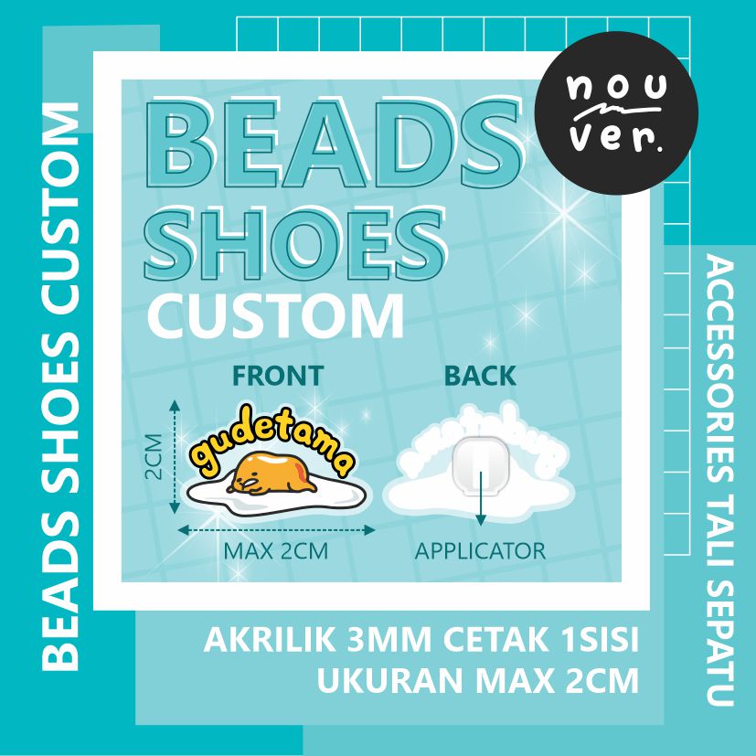 BEADS SHOES AKRILIK CUSTOM