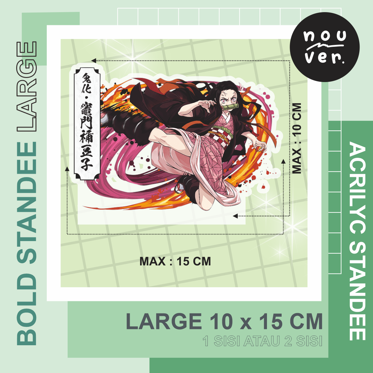 NOUVERSHOP CUSTOM BOLD STANDEE AKRILIK