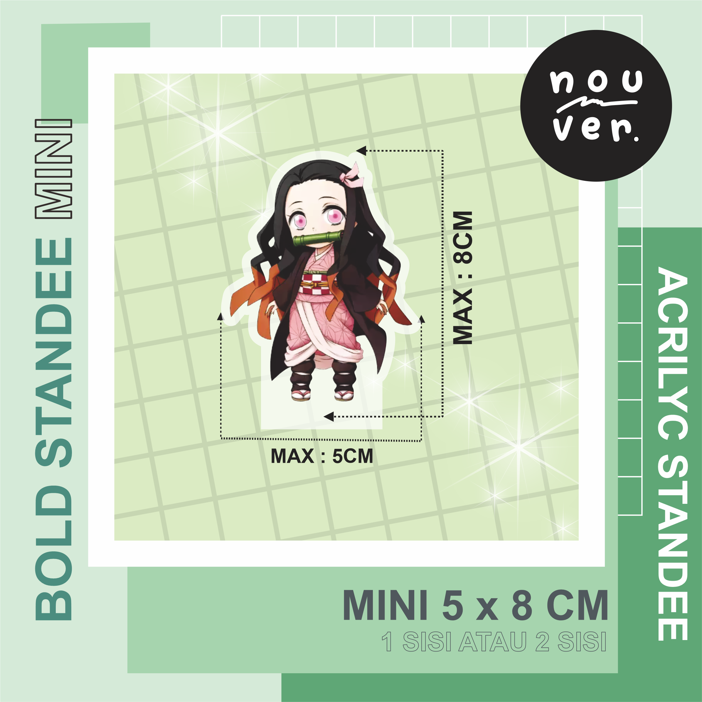 NOUVERSHOP CUSTOM BOLD STANDEE AKRILIK