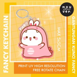 Gantungan Kunci Fancy Keychain Akrilik Custom Nouvershop