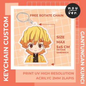 GANTUNGAN KUNCI / KEY CHAIN AKRILIK CUSTOM ANIME KPOP