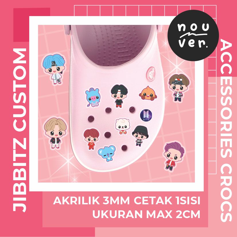 JIBBITZ CROCS AKRILIK CUSTOM