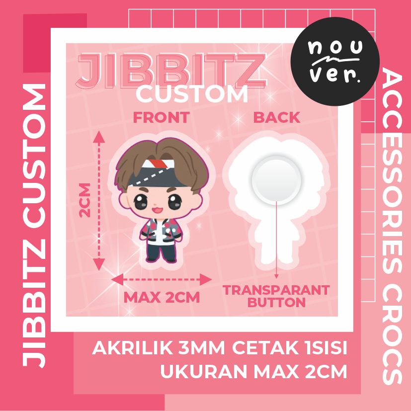 JIBBITZ CROCS AKRILIK CUSTOM
