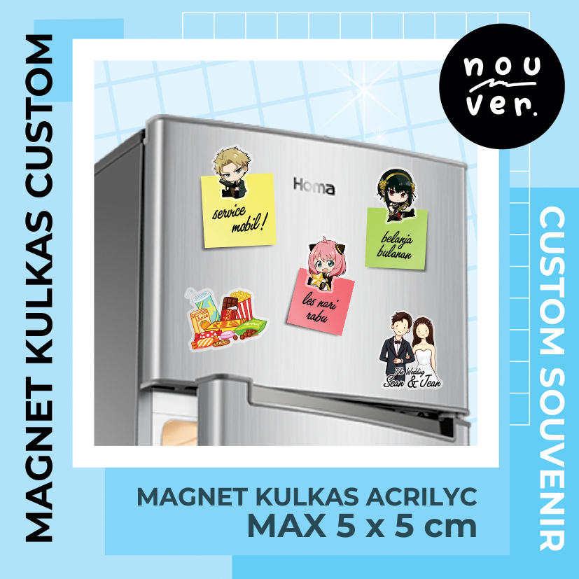 Magnet Kulkas / Frige Magnet Akrilik Custom