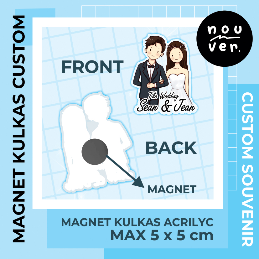 Magnet Kulkas / Frige Magnet Akrilik Custom