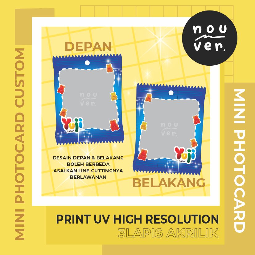 Mini Acrylic Photocard Holder Custom - Gambar 2