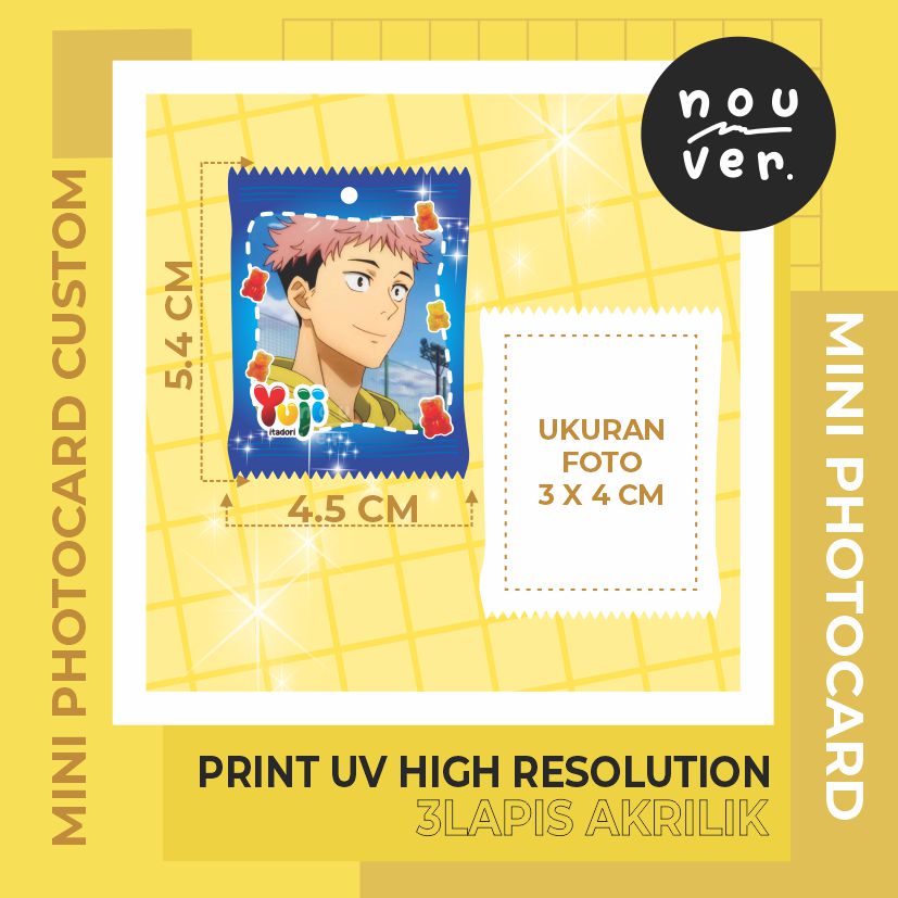 Mini Acrylic Photocard Holder Custom - Gambar 3