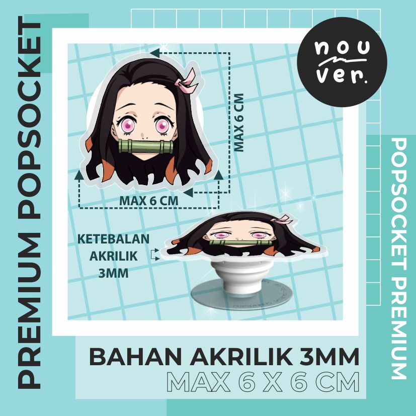 Popsocket Griptok HP Akrilik Custom Nouvershop