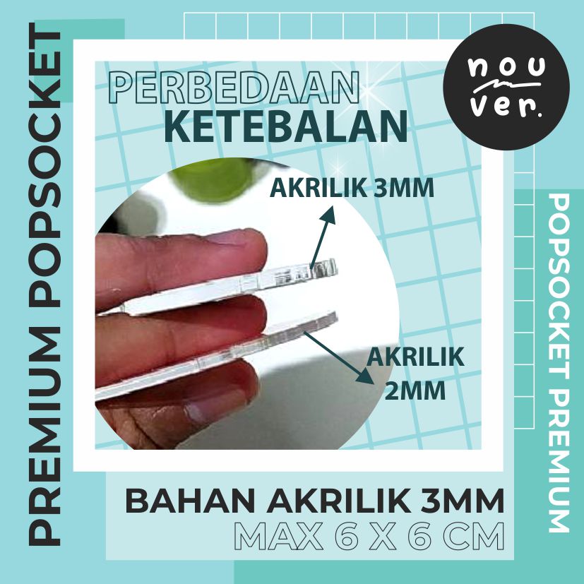 Popsocket Griptok HP Akrilik Custom Nouvershop