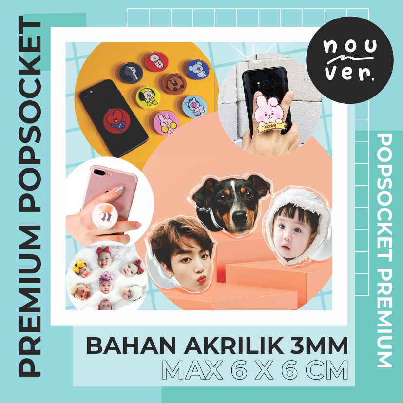 Popsocket Griptok HP Akrilik Custom Nouvershop