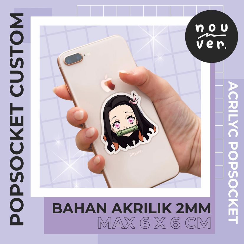 Popsocket Griptok HP Akrilik Custom Nouvershop