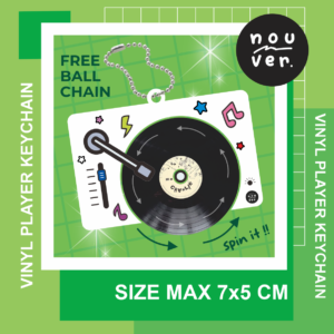 NOUVERSHOP VINYL PLAYER KEYCHAIN CUSTOM
