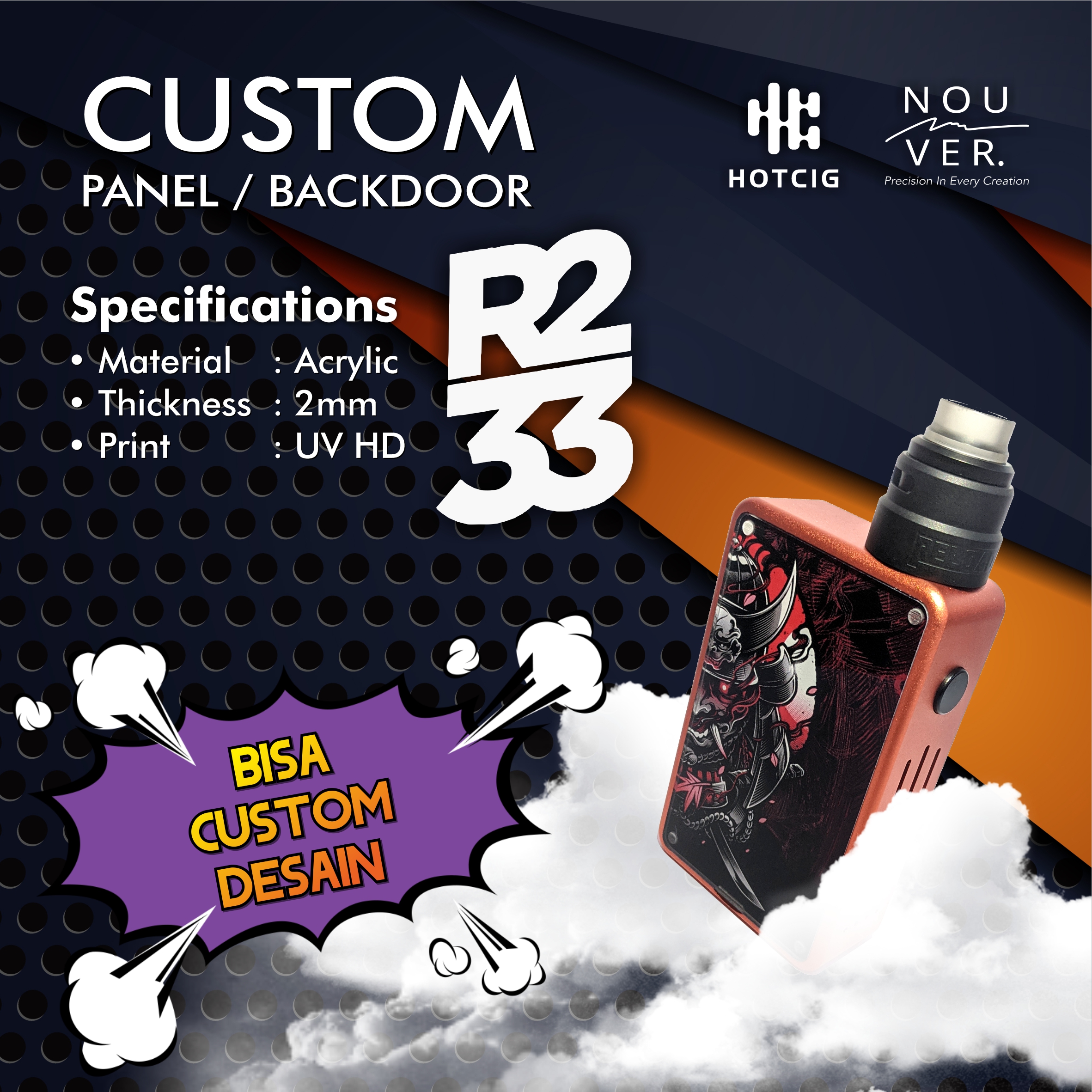 Panel Backdoor Hotcig R233 R234
