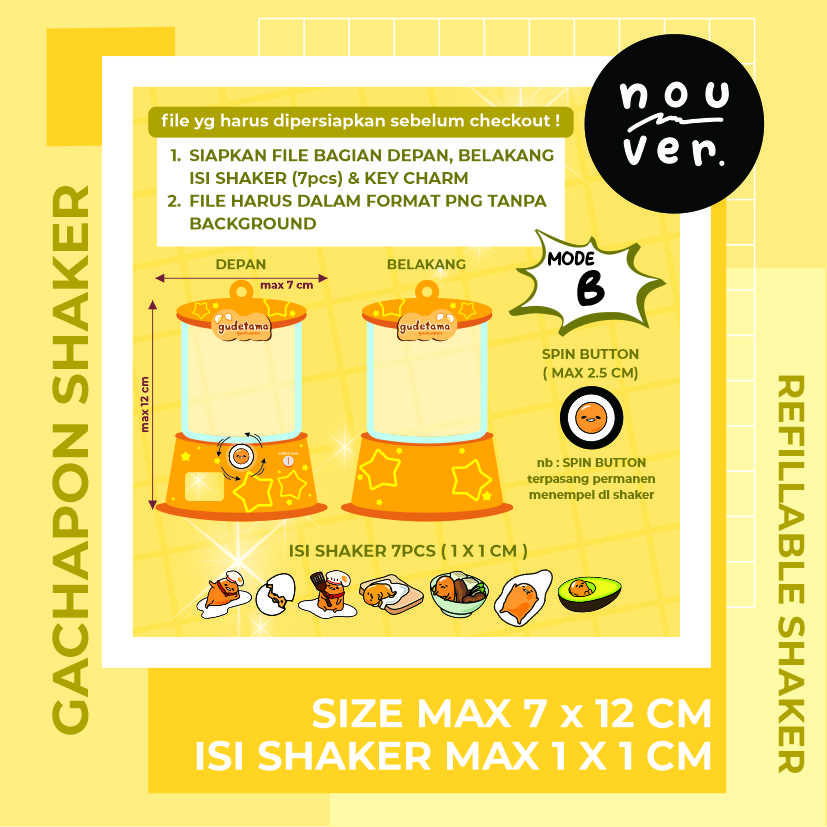 NOUVERSHOP ACRYLIC GACHAPON CUSTOM